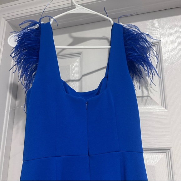 Sheath Midi dress square neck royal blue, size 2 by Adrianna - Picture 7 of 11